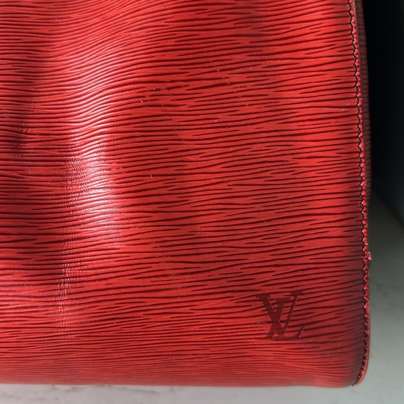 Authentic Red Epi leather Louis Vuitton extra large duffel bag - Picture 9 of 11